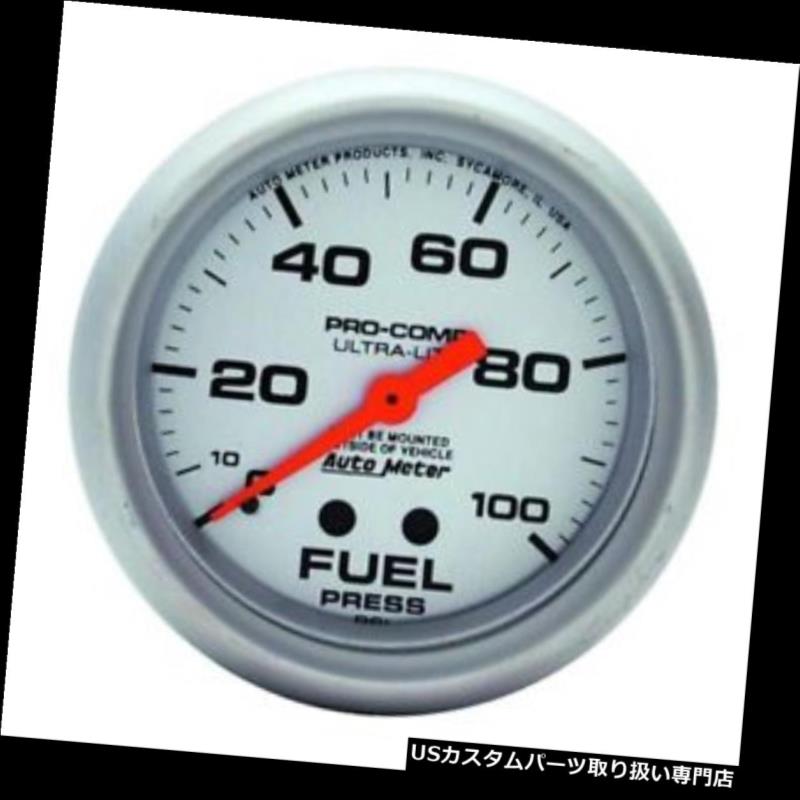USタコメーター オートメーター4412ウルトラライトメック燃料圧力計、100 PSI、2-5 / 8 Auto Meter 4412 Ultra-Lite Mech Fuel Pressure Gauge, 100 PSI, 2-5/8 【並行輸入品】