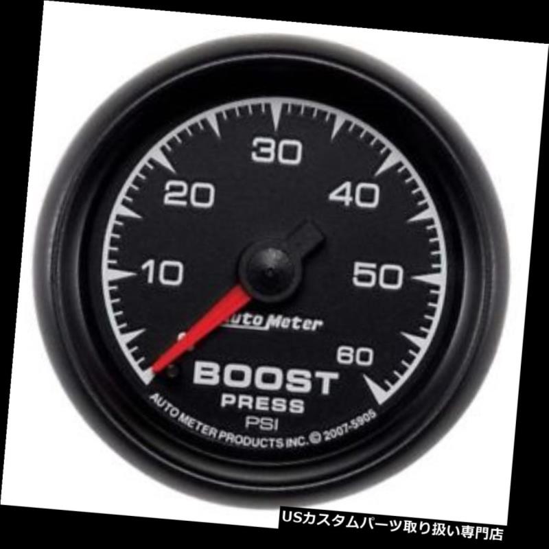 USタコメーター オートメーター5905 ESメカニカルブーストゲージ、2-1 16インチ、60 PSI Auto Meter 5905 ES Mechanical Boost Gauge, 2-1 16 Inch, 60 PSI