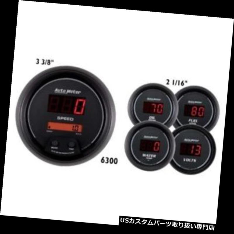 USタコメーター オートメーター6300 Sport-Compデジタル5ピースゲージキット Auto Meter 6300 Sport-Comp Digital 5 Piece Gauge Kit 【並行輸入品】｜カスタムパーツ WORLD倉庫
