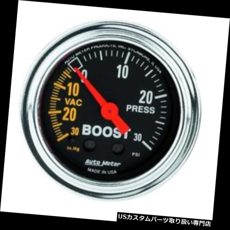 USタコメーター 自動メートル2403の従来のクロム機械ブースト/真空計 Auto Meter 2403 Traditional Chrome Mechanical Boost/Vacuum Gauge 【並行輸入品】