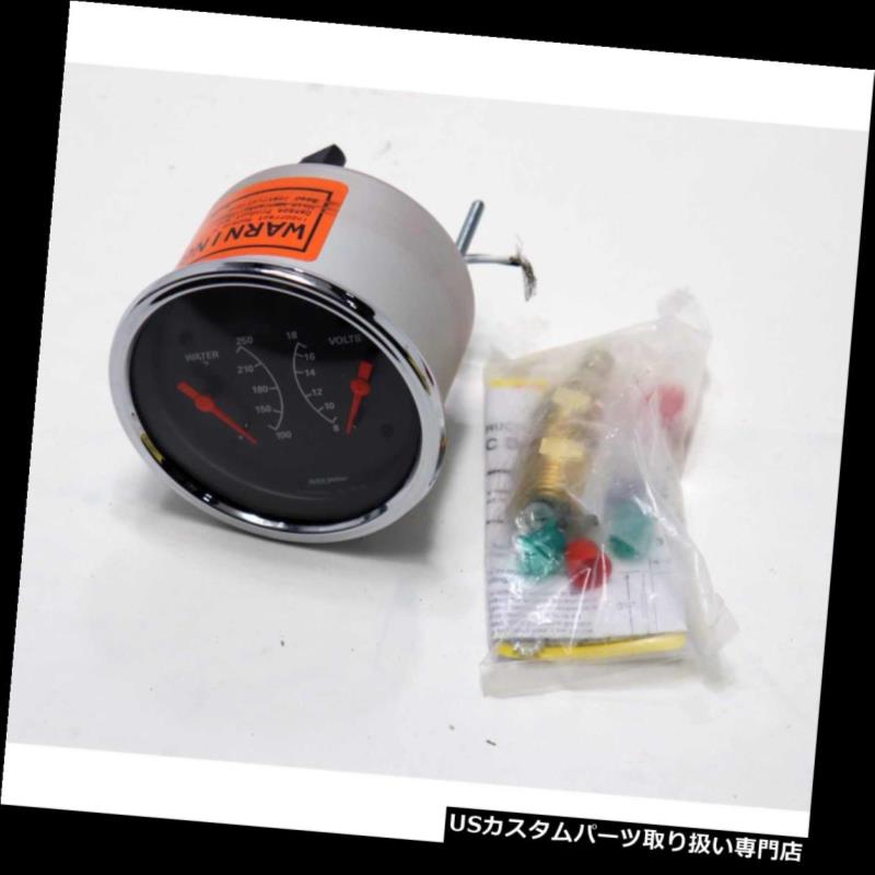 USタコメーター 自動メーター1430デザイナー黒空芯デュアルゲージ、3 - 3/8インチ Auto Meter 1430 Designer Black Air-Core Dual Gauge, 3-3/8 Inch 【並行輸入品】