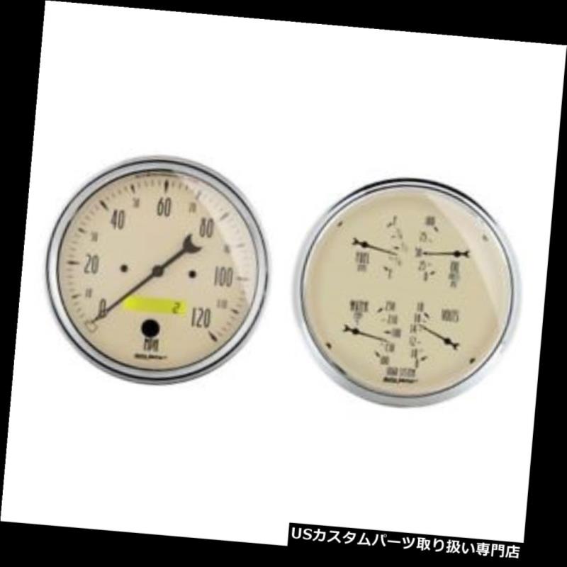 USタコメーター オートメーター1803アンティークベージュエアーコア2ピースゲージキット Auto Meter 1803 Antique Beige Air-Core 2 Piece Gauge Kit 【並行輸入品】