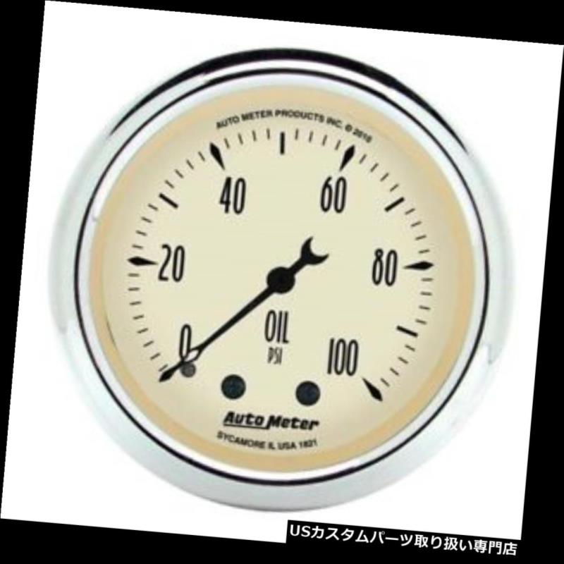 USタコメーター オートメーター2421伝統的なクロームメカニカル油圧ゲージ Auto Meter 2421 Traditional Chrome Mechanical Oil Pressure Gauge 【並行輸入品】 30,102円