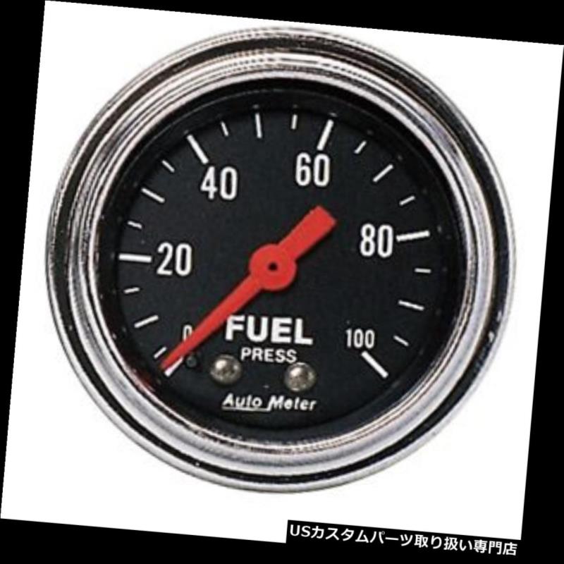USタコメーター AutoMeter 2412従来型クロームメカニカル燃圧計 AutoMeter 2412 Traditional Chrome Mechanical Fuel Pressure Gauge 【並行輸入品】
