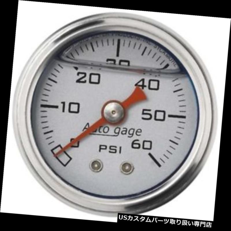 USタコメーター オートメーター2179オートゲージ機械式圧力計、1-1 / 2インチ、0-60 Auto Meter 2179 Auto Gage Mechanical Pressure Gauge, 1-1/2 Inch, 0-60 【並行輸入品】