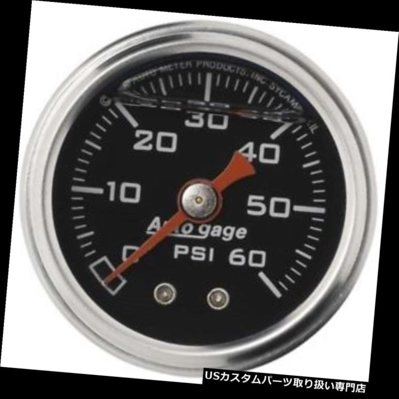 USタコメーター オートメーター2173オートゲージ機械式圧力計、1-1 / 2インチ、0-60 Auto Meter 2173 Auto Gage Mechanical Pressure Gauge, 1-1/2 Inch, 0-60 【並行輸入品】