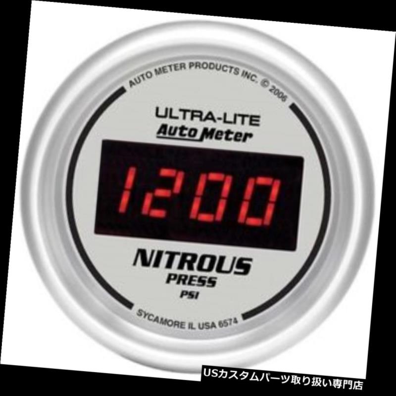 車用品 車用品 Ultra Lite パーツ 車用品 バイク用品 メーター タコメーター メーター Meter Auto Ultra Lite Usタコメーター オートメーター6574ウルトラライトデジタルデジタル窒素圧力計 6574 Digital Digital Nitrous Pressure Gauge World倉庫 店
