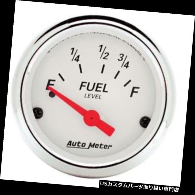 USタコメーター オートメーター1316北極ホワイト空芯燃料レベルゲージ Auto Meter 1316 Arctic White Air-Core Fuel Level Gauge 【並行輸入品】