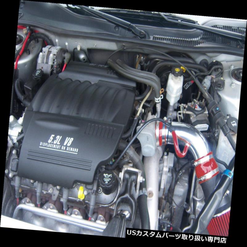 USエアインテーク インナーダクト BCP RED 06-07シボレーモンテカルロSS 5.3L V8ラムエアインテークキットフィルター BCP RED 06-07 Chevy Monte Carlo SS 5.3L V8 Ram Air Intake Kit+ Filter 【並行輸入品】