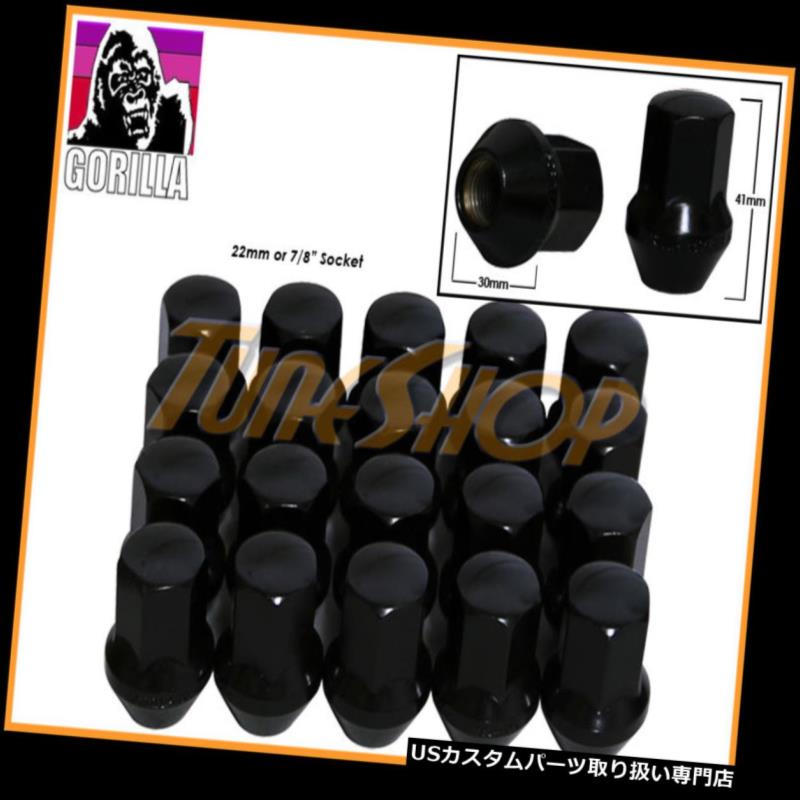 USナット 20ゴリラEX大型シートファクトリーストックホイールラグナット9/16 "ACORN RIMS BLACK 20 GORILLA EX LARGE SEAT FACTORY STOCK WHEELS LUG NUTS 9/16" ACORN RIMS BLACK 【並行輸入品】｜カスタムパーツ WORLD倉庫
