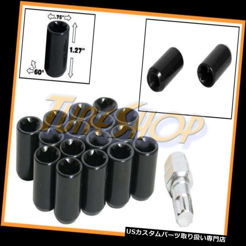 USナット 16チューナーホイールロックナッツ8ポイントキー12X1.5 12 1.5 ACORN OPEN END BLACK L 16 TUNER WHEEL LOCK LUG NUTS 8 POINT KEY 12X1.5 12 1.5 ACORN OPEN END BLACK L 【並行輸入品】