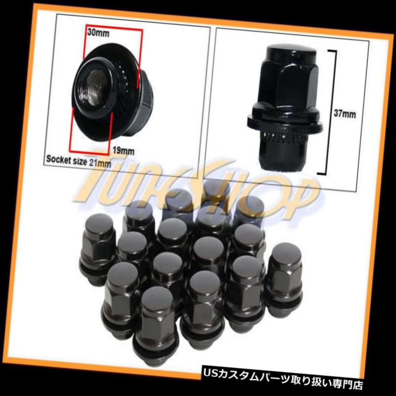 USナット 16三菱OEMのOEの在庫の工場車輪の縁MAG LUG NUTS 12X1.5 1.5の黒 16 MITSUBISHI OEM OE STOCK FACTORY WHEELS RIMS MAG LUG NUTS 12X1.5 1.5 BLACK 【並行輸入品】