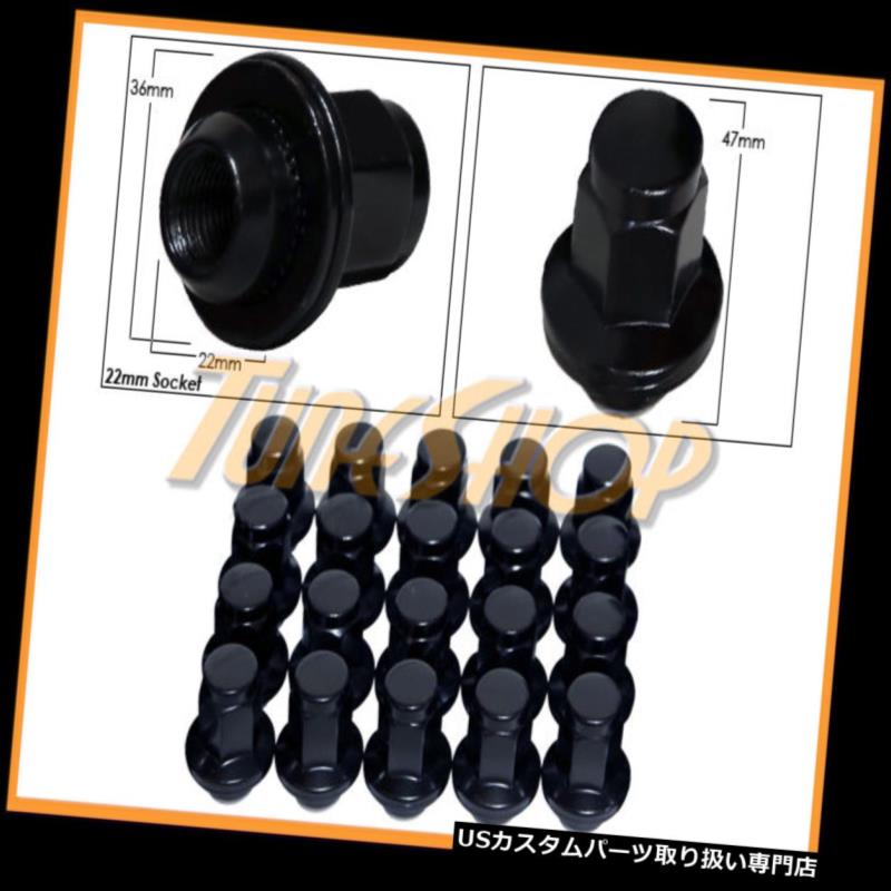 USナット 20トヨタレクサス14 x 1.5 1.5 OEM OEストックファクトリーホイールリムマグラグナットブラック 20 TOYOTA LEXUS 14x1.5 1.5 OEM OE STOCK FACTORY WHEELS RIMS MAG LUG NUTS BLACK 【並行輸入品】