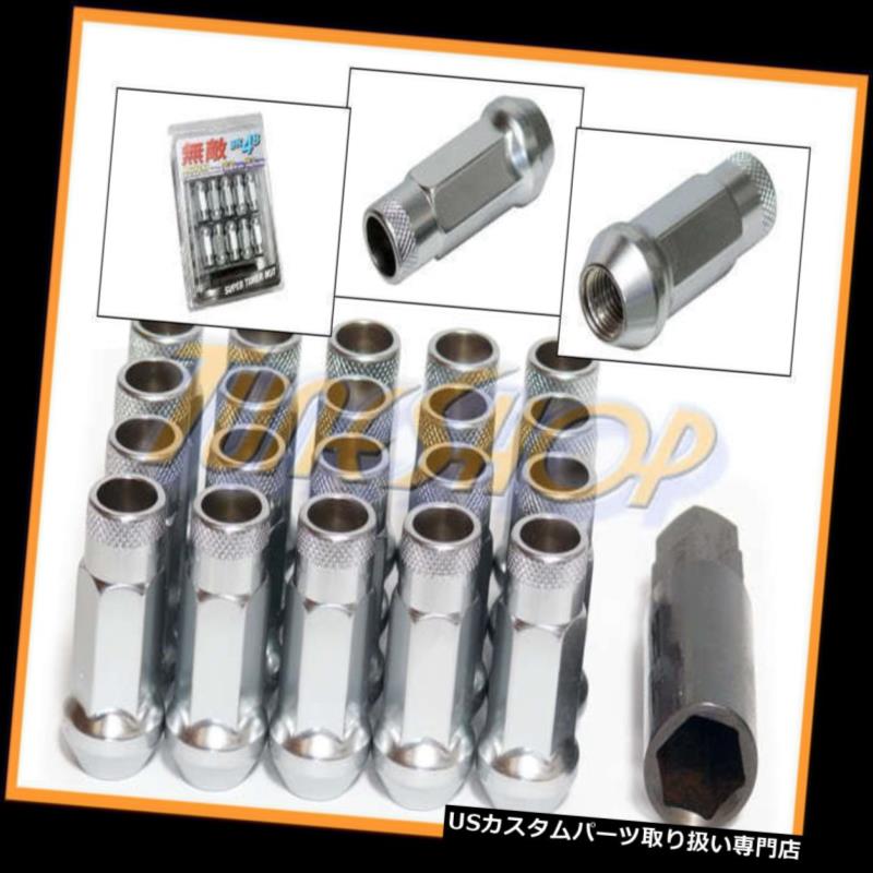 USナット MUTEKI SR48ホイールラグナット12X1.25 1.25 ACORNリム拡張オープンエンド20シルバーN MUTEKI SR48 WHEELS LUG NUTS 12X1.25 1.25 ACORN RIM EXTENDED OPEN END 20 SILVER N 【並行輸入品】
