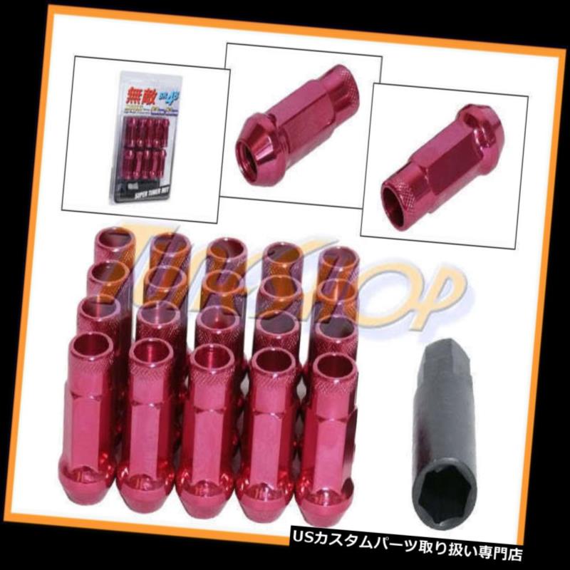 USナット MUTEKI SR48ホイールラグナット12X1.5 1.5 ACORNリム拡張オープンエンド20ピンL MUTEKI SR48 WHEELS LUG NUTS 12X1.5 1.5 ACORN RIM EXTENDED OPEN END 20 PINK L 【並行輸入品】