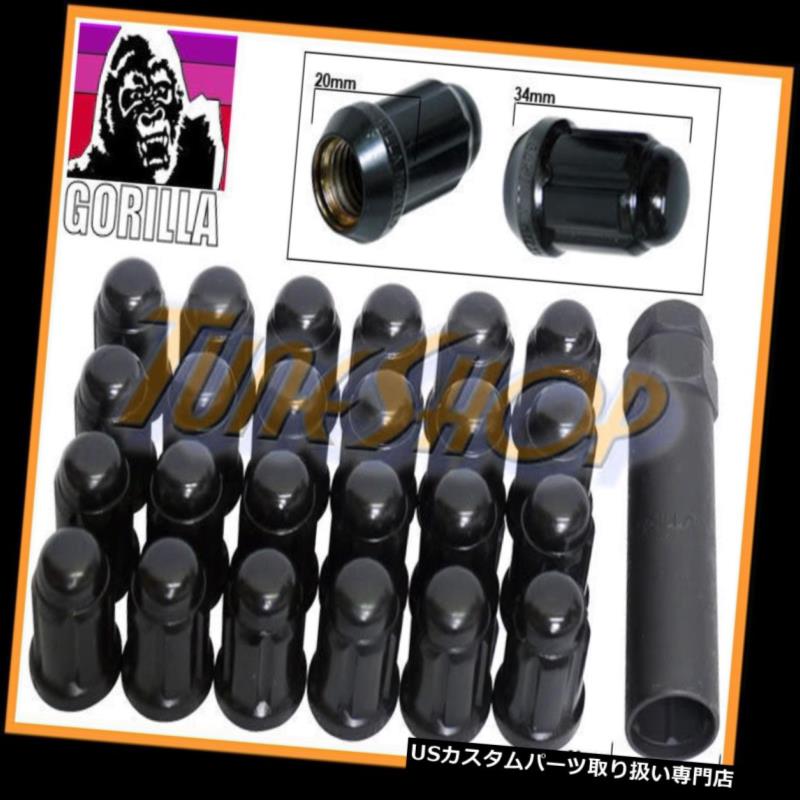 USナット 24 GORILLA SPLINEチューナーロックラグナット12X1.25 1.25 ACORNホイールリムブラッククロージャーN 24 GORILLA SPLINE TUNER LOCK LUG NUT 12X1.25 1.25 ACORN WHEEL RIM BLACK CLOSE N 【並行輸入品】 28,750円