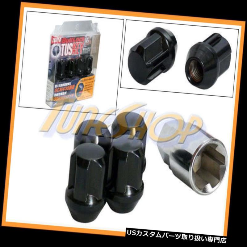 USナット KICS 4 TUSKEY SPECIAL LOCK 12X1.25 1.25 ACORNホイールリムラグナットクローズブラックS KICS 4 TUSKEY SPECIAL LOCK 12X1.25 1.25 ACORN WHEELS RIM LUG NUTS CLOSE BLACK S 【並行輸入品】