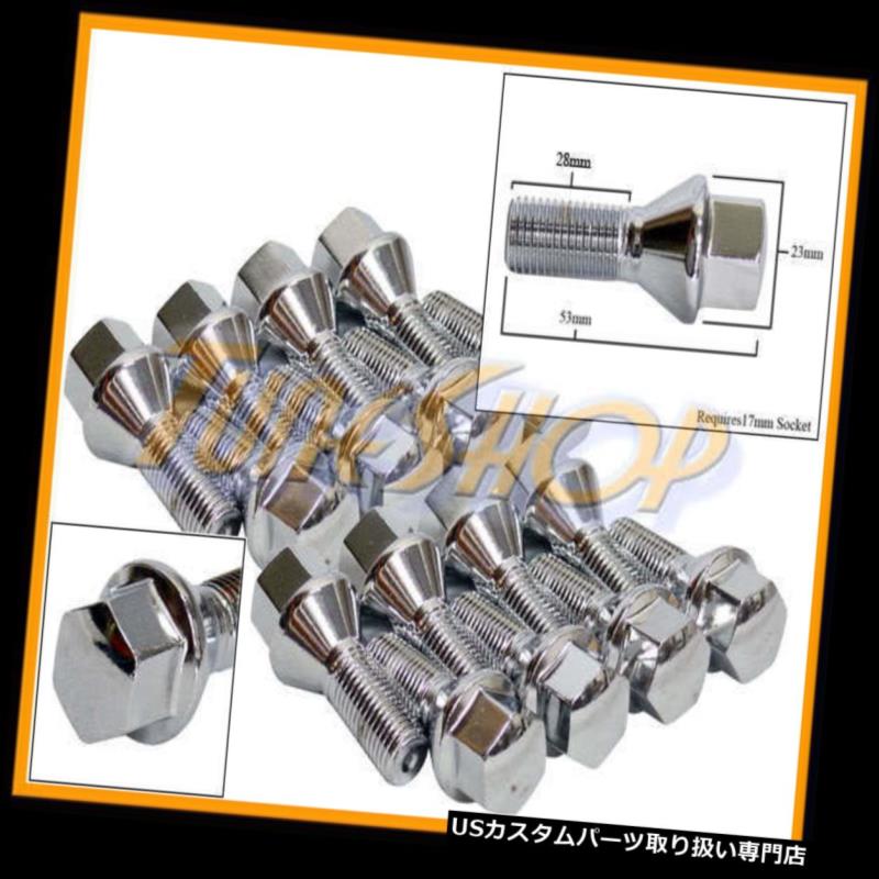 USナット 16 28MMチューナーホイールリムボルトナット12x1.5 12 1.5コーンテーパーコニカルクローム 16 28MM TUNER WHEELS RIMS LUG BOLTS NUTS 12x1.5 12 1.5 CONE TAPER CONICAL CHROME 【並行輸入品】