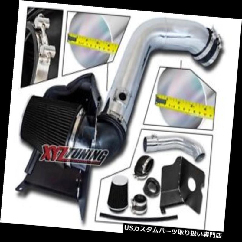 USエアインテーク インナーダクト 黒いヒートシールド04-05シエラ6.6Lターボディーゼルのための冷たい空気取り入れ口+フィルター BLACK Heat Shield Cold Air Intake + Filter For 04-05 Sierra 6.6L Turbo Diesel 【並行輸入品】