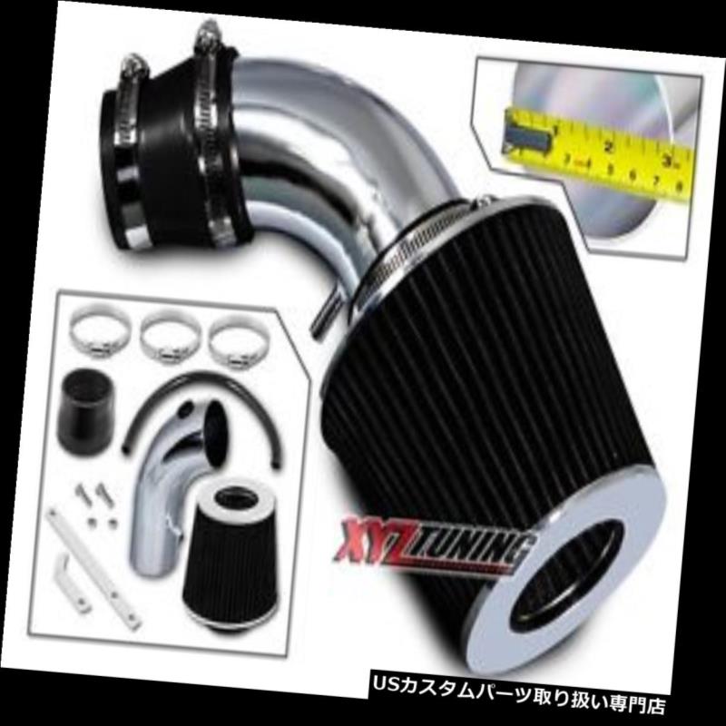 USエアインテーク インナーダクト ブラックショートラムエアインテークキット+ 01-09 PTクルーザー2.4L L4 N / A用フィルター BLACK Short Ram Air Intake Kit + Filter For 01-09 PT Cruiser 2.4L L4 N/A 【並行輸入品】