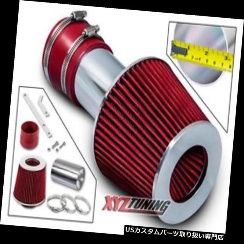 USエアインテーク インナーダクト 00-03グランプリの3.4L V6のための赤い短いRam吸気インテークキット+フィルター RED Short Ram Air Intake Induction Kit + Filter For 00-03 Grand Prix 3.4L V6 【並行輸入品】