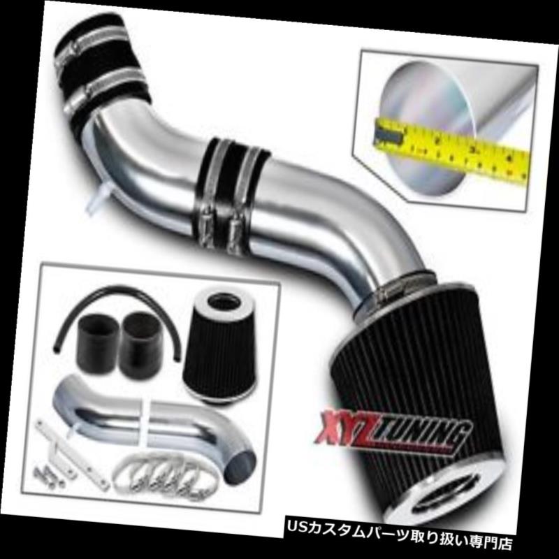 USエアインテーク インナーダクト ブラックショートラムエアインテークキット+ 95-98 Stratus / 95-00 Cirrus 2.5L V6用フィルター BLACK Short Ram Air Intake Kit + Filter For 95-98 Stratus / 95-00 Cirrus 2.5L V6 【並行輸入品】