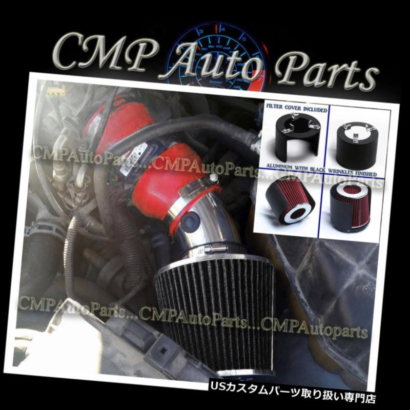USエアインテーク インナーダクト レッドブラック98-04カディラックセビルSLS / STS 4.6Lエアインテークキット+フィルターカバー RED BLACK 98-04 CADILLAC SEVILLE SLS/STS 4.6L AIR INTAKE KIT + FILTER COVER 【並行輸入品】
