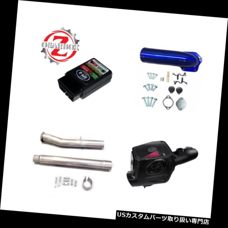 USエアインテーク インナーダクト ギアボックスZブルーEGR DPF猫削除パイプS＆Bオイル補給08-10フォード6.4Lパワーストローク Gear Box Z Blue EGR DPF Cat Delete Pipes S&B Oiled 08-10 Ford 6.4L Powerstroke 【並行輸入品】