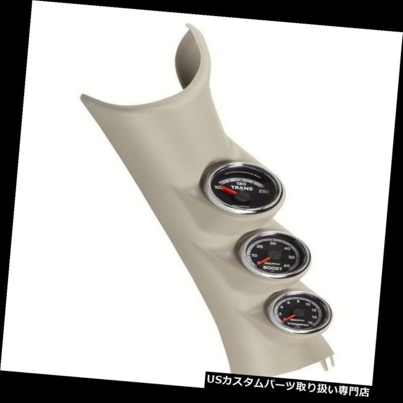 タコメーター オートメーター7089トリプルAピラー（ブースト/ EGT /トラン 付き）。 10-12ドッジラム用ゲージ Auto Meter 7089 Triple A-Pillar w/ Boost/EGT/Trans. Gauges for 10-12 Dodge Ram 【並行輸入品】