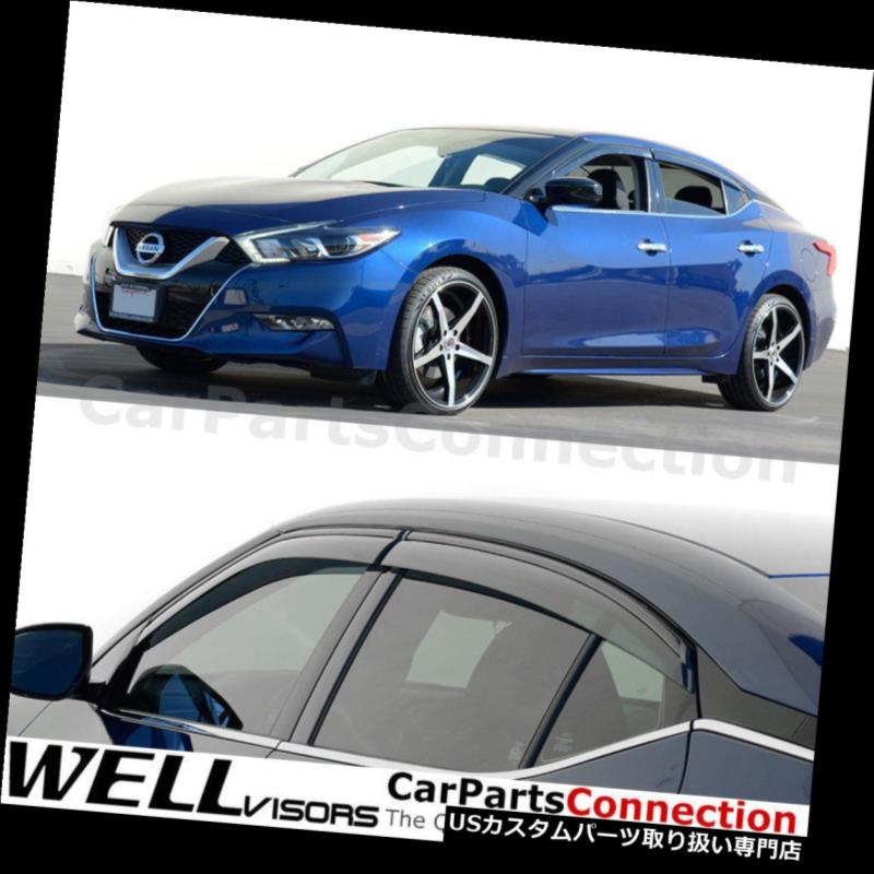 ベントバイザー ドアバイザー レインガード 日産マキシマサイドデフレクター用WellVisorsウィンドウバイザー16-18 WellVisors Window Visors 16-18 For Nissan Maxima Side Deflectors 【並行輸入品】 30,102円