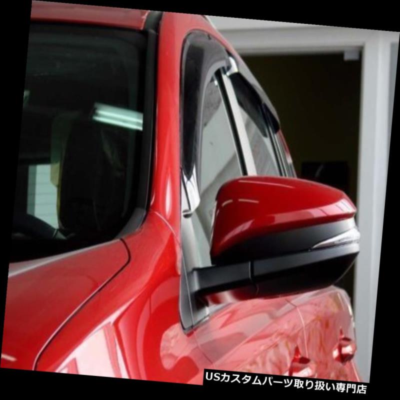 ベントバイザー ドアバイザー レインガード 13-18トヨタRAV4のアクリルの窓のバイザー4Pcに合います Fits 13-18 Toyota RAV4 Acrylic Window Visors 4Pc 【並行輸入品】