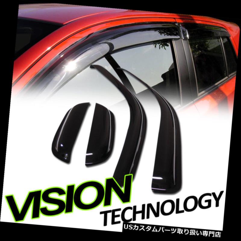 ベントバイザー ドアバイザー レインガード レイン/ウィンドガードベントシェードデフレクタウィンドウバイザー4PC 04-12コロラド/キャニオン n内線 Rain/Wind Guard Vent Shade Deflector Window Visors 4PC 04-12 Colorado/Canyon Ext 【並行輸入品】