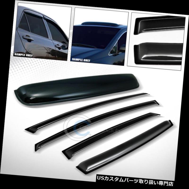 ベントバイザー ドアバイザー レインガード 煙サンシェードベントウィンドウバイザー+サンルーフーンルーフガード12-17フォードフォーカスMK3 SMOKE SUN SHADE VENT WINDOW VISORS+SUNROOF MOON ROOF GUARD 12-17 FORD FOCUS MK3 【並行輸入品】