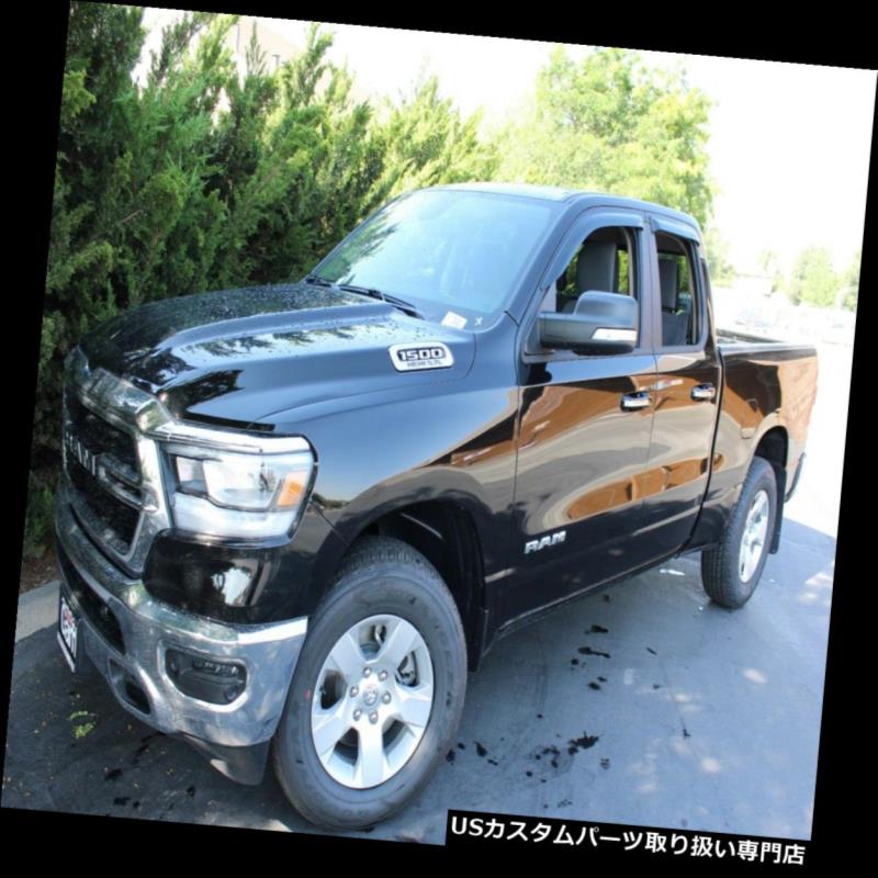 ベントバイザー ドアバイザー レインガード 2019ダッジラムクワッドキャブ用テープ式ベントバイザー4個 Tape-on Vent Visors 4 piece for a 2019 Dodge Ram Quad Cab 【並行輸入品】