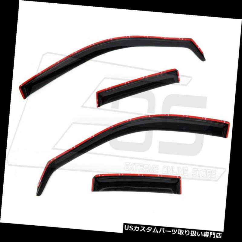 ベントバイザー ドアバイザー レインガード レクサスCT200H 2011-2017年のためのチャネルウィンドウのバイザーのEOS側 EOS SIDE IN CHANNEL WINDOW VISORS FOR LEXUS CT200H 2011-2017 RAIN DEFLECTORS 【並行輸入品】