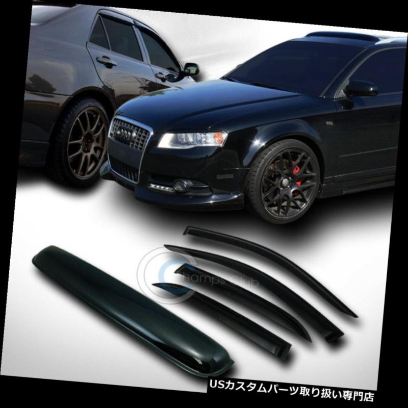 ベントバイザー ドアバイザー レインガード SMOKE SUN SHADE VENT WINDOW VISORS（サンルーフムーンルーフガード）03-07 ACCORD 4D / 4DR SMOKE SUN SHADE VENT WINDOW VISORS W/SUNROOF MOON ROOF GUARD 03-07 ACCORD 4D/4DR 【並行輸入品】