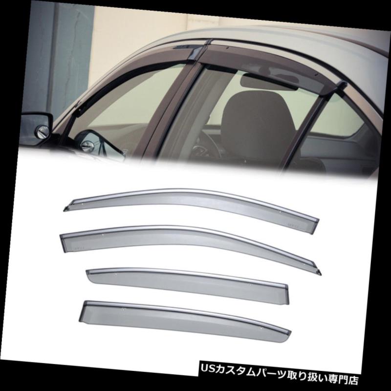 ベントバイザー ドアバイザー レインガード ホンダアコードセダン08-12クロームトリム用[クリップON]サイドウィンドウベントバイザーガード For Honda Accord Sedan 08-12 Chrome Trim[Clip ON]Side Window Vent Visor Guard 【並行輸入品】