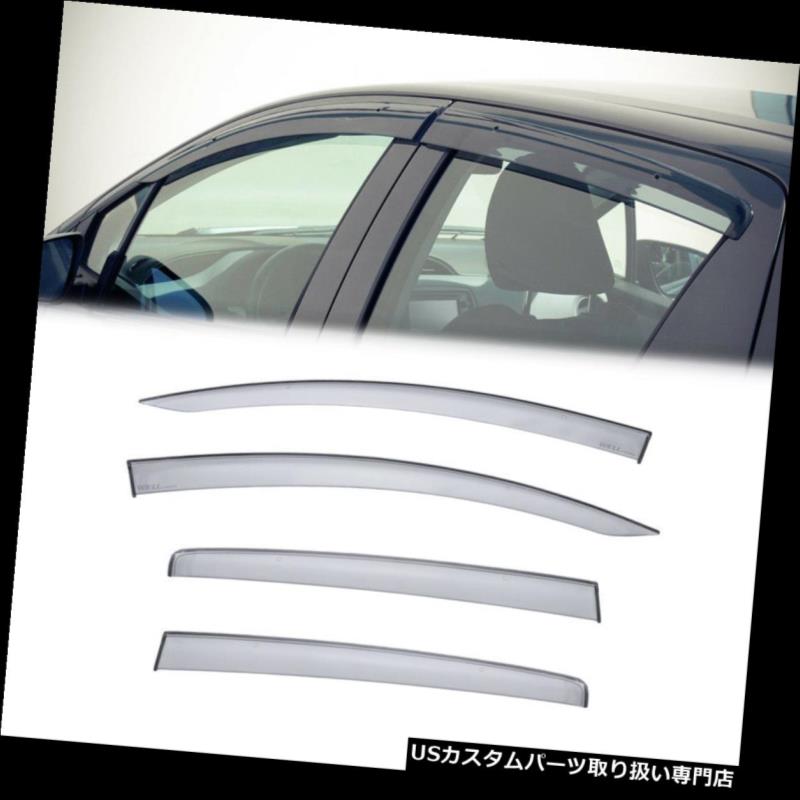 ベントバイザー ドアバイザー レインガード Yaris 5 Dハッチバック12-18クリップオンサイドウィンドウベントバイザーレインガードデフレクター For Yaris 5D hatchback 12-18 Clip ON Side Window Vent Visor Rain Guard Deflector 【並行輸入品】