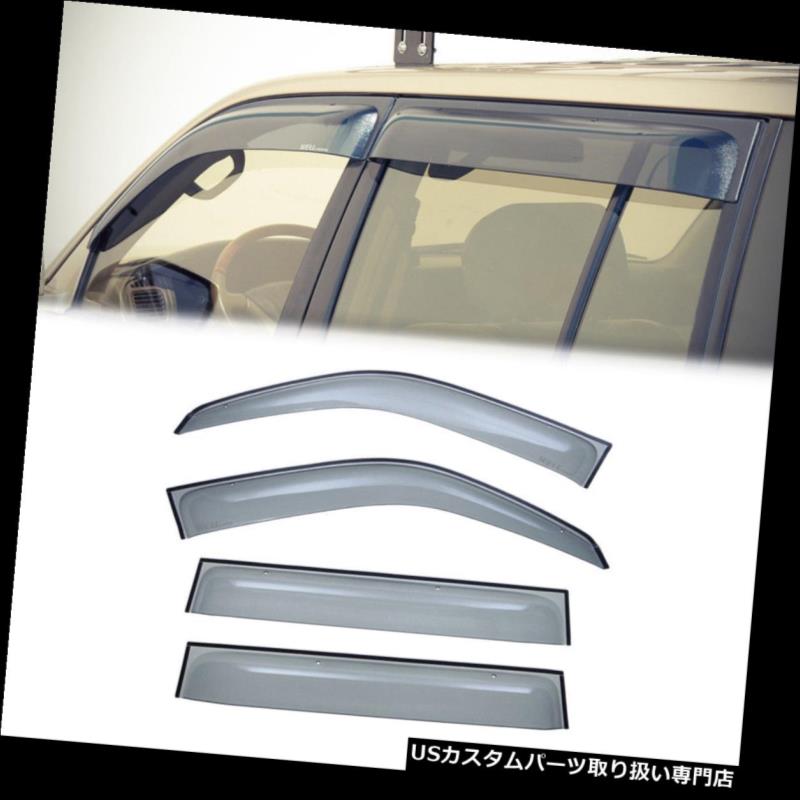 ベントバイザー ドアバイザー レインガード Lexus LX470 1998-2007用[クリップON]サイドウィンドウベントバイザーレインガードデフレクター For Lexus LX470 1998-2007 [Clip ON]Side Window Vent Visor Rain Guard Deflector 【並行輸入品】