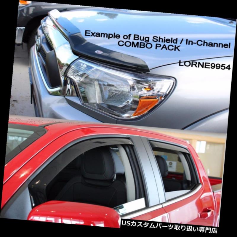 ベントバイザー ドアバイザー レインガード インチャネルベントバイザーと 2006 - 2012トヨタRav4のためのバグシールド In-Channel Vent Visors & Bug Shield for 2006 - 2012 Toyota Rav4 【並行輸入品】