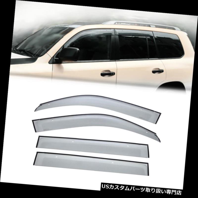 ベントバイザー ドアバイザー レインガード Lexus LX570 2008-2018用[クリップON]サイドウィンドウベントバイザーレインガードデフレクター For Lexus LX570 2008-2018 [Clip ON]Side Window Vent Visor Rain Guard Deflector 【並行輸入品】