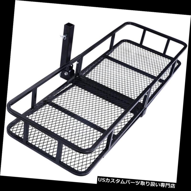 カーゴ ルーフ キャリア 60 "折りたたみ式トラック車の貨物運搬用バスケット荷物ラックヒッチハウラー2"レシーバー 60" Folding Truck Car Cargo Carrier Basket Luggage Rack Hitch Hauler 2" Receiver 【並行輸入品】|カスタムパーツ WORLD倉庫