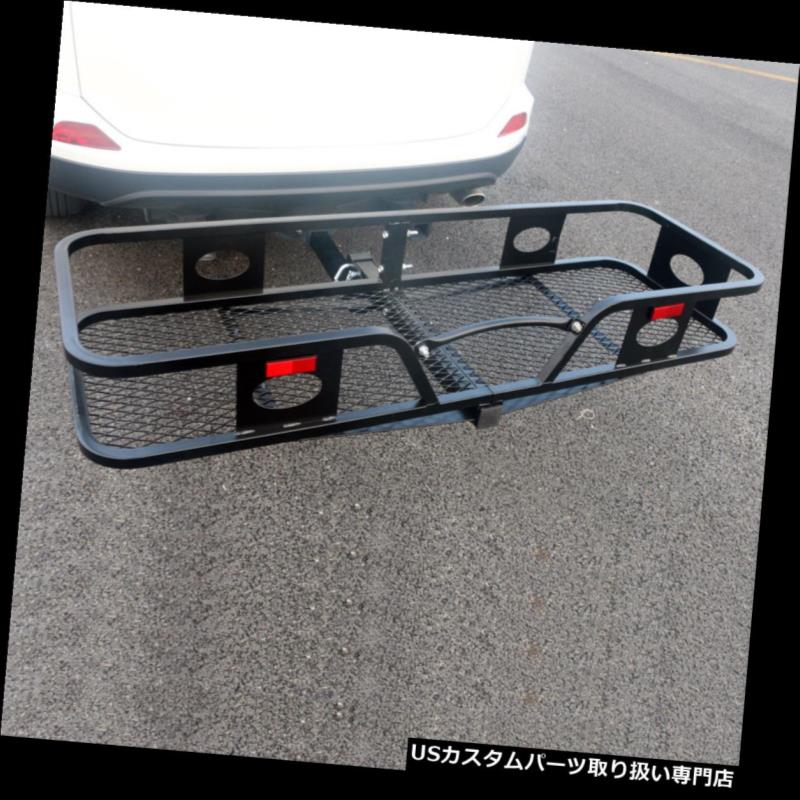カーゴ ルーフ キャリア ヒッチマウント折りたたみ式貨物運搬船黒 Hitch Mounted Folding Cargo Carrier Black 【並行輸入品】｜カスタムパーツ WORLD倉庫