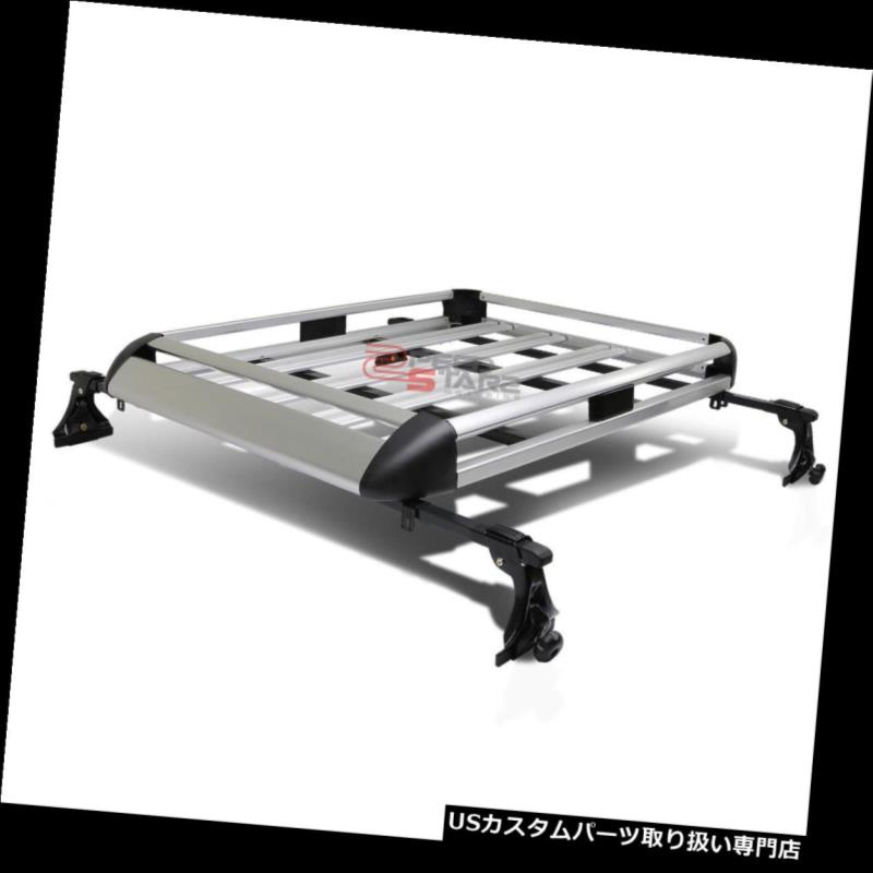 カーゴ ルーフ キャリア 50 "&times;31"調整可能なルーフラックバン/ SUVカーゴラゲージ/バッグキャリアバスケット+クロスバ R 50"X 31"ADJUSTABLE ROOF RACK VAN/SUV CARGO LUGGAGE/BAG CARRIER BASKET+CROSSBAR 【並行輸入品】｜カスタムパーツ WORLD倉庫 52,668円