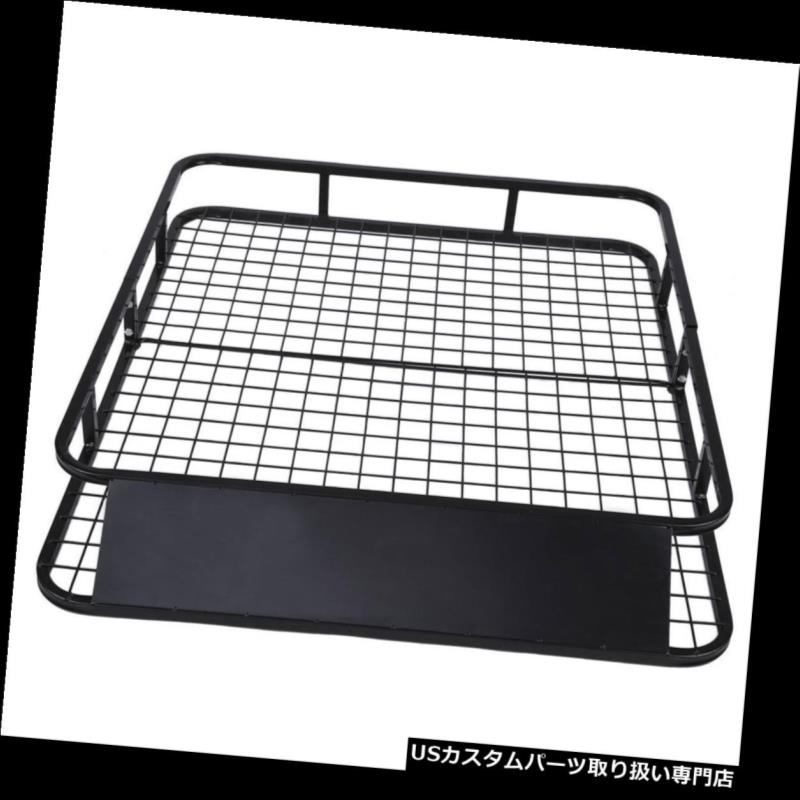 カーゴ ルーフ キャリア 48 "×40"ユニバーサルルーフラックバスケットカートップ荷物キャリア貨物ホルダー旅行 48"x 40" Universal Roof Rack Basket Car Top Luggage Carrier Cargo Holder Travel 【並行輸入品】|カスタムパーツ WORLD倉庫