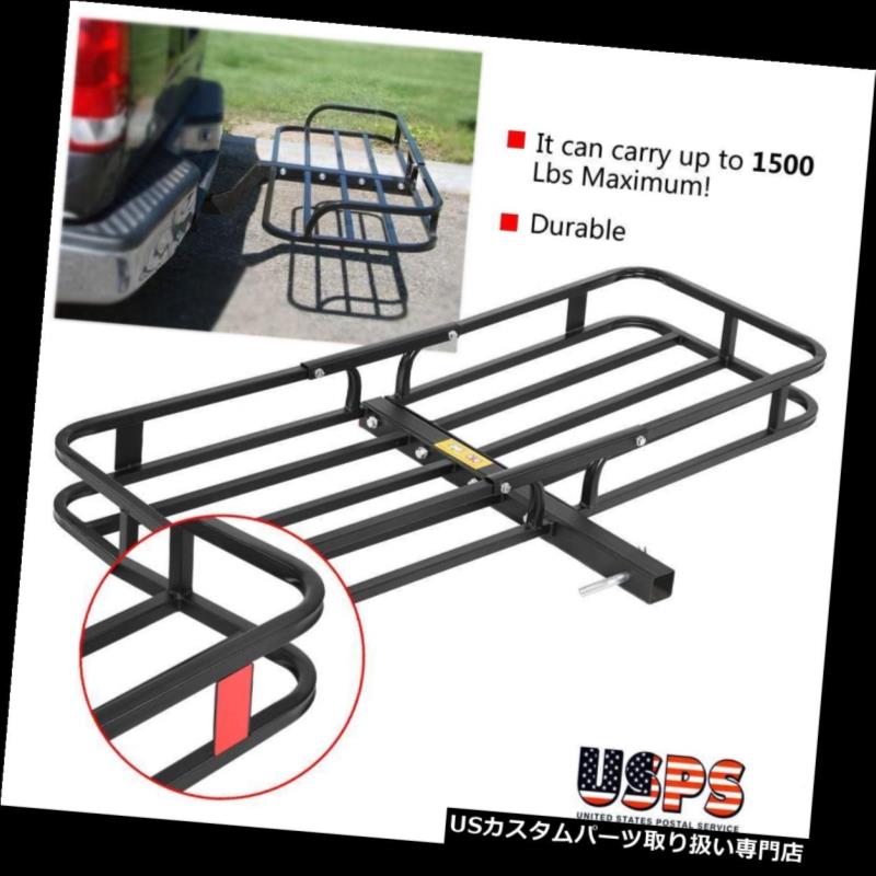 カーゴ ルーフ キャリア 1500LBS鋼鉄貨物運搬船の荷物のバスケット2 "SUVのための受信機ヒッチハウラー 1500LBS Steel Cargo Carrier Luggage Basket 2" Receiver Hitch Hauler For SUV 【並行輸入品】｜カスタムパーツ WORLD倉庫