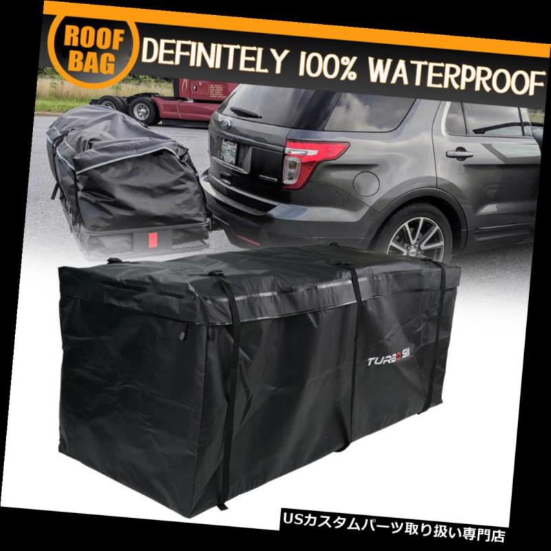 カーゴ ルーフ キャリア 防雨防水荷物牽引トレーラーヒッチカーゴマウントキャリアバッグブラック Rainproof Waterproof Luggage Tow Trailer Hitch Cargo Mounted Carrier Bag Black 【並行輸入品】