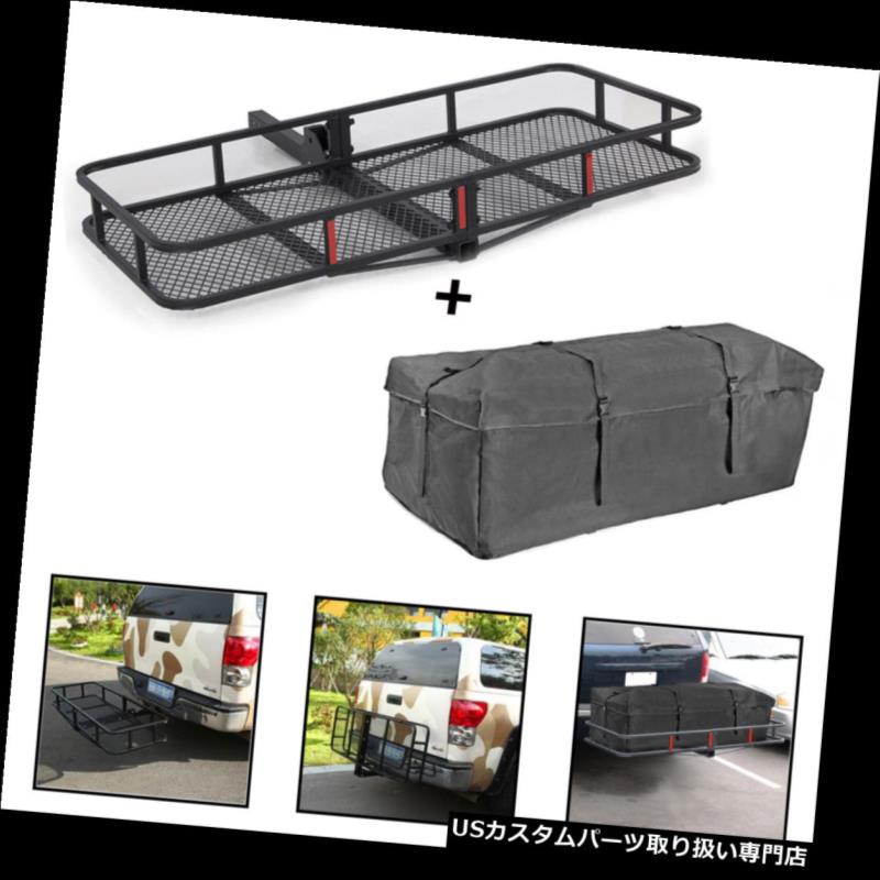 カーゴ ルーフ キャリア 60 "x 20"貨物荷物かご2 "ヒッチマウントホールターレシーバーキャリア+バッグ 60"x 20" Cargo Luggage Basket 2" Hitch Mounted Haulter Receiver Carrier + Bag 【並行輸入品】｜カスタムパーツ WORLD倉庫