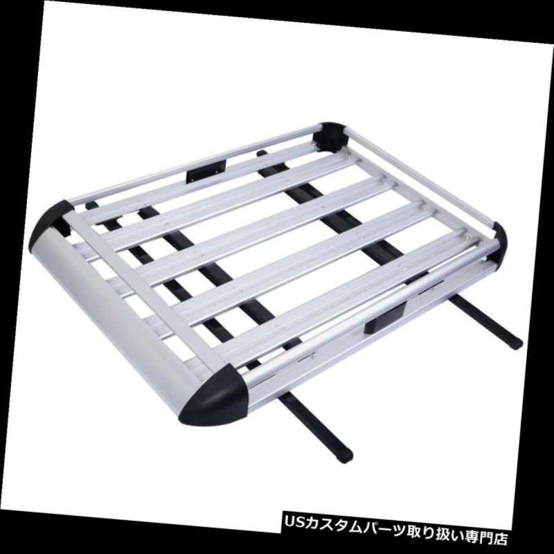 カーゴ ルーフ キャリア クロスバー付きトップ50インチx 38インチアルミ製カールーフカーゴキャリアラゲッジバスケットラック Top w/Crossbars 50"x38" Aluminum Car Roof Cargo Carrier Luggage Basket Rack 【並行輸入品】｜カスタムパーツ WORLD倉庫
