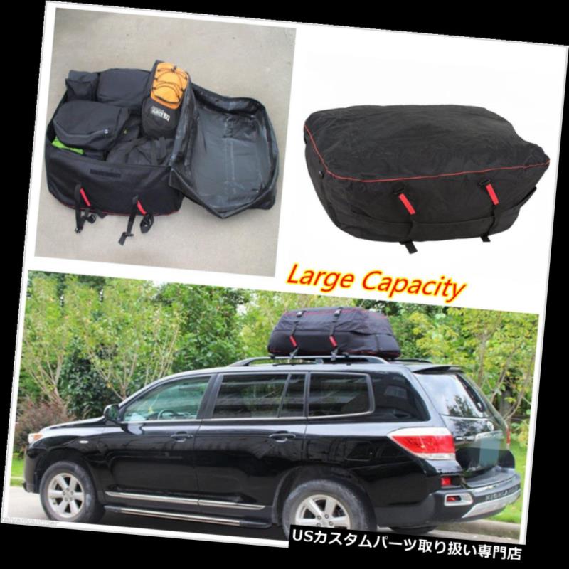 カーゴ ルーフ キャリア 車のバンSUVルーフトップカーゴラック防水荷物トラベルバッグキャリアラック新 Car Van SUV Roof Top Cargo Rack Waterproof Luggage Travel Bag Carrier Rack New 【並行輸入品】